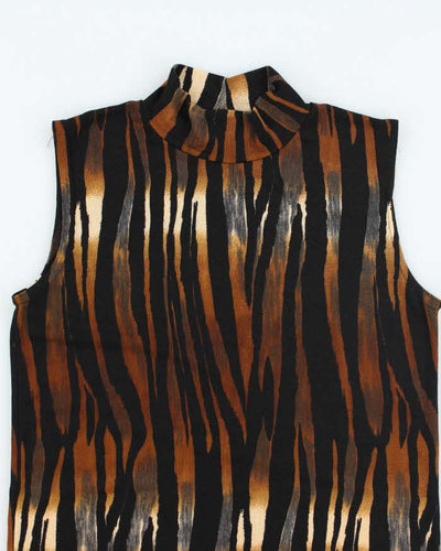 Vintage 90s Western Connection Animal Print top - S