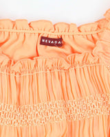 Vintage 90s Nevada Orange Mesh Top - S