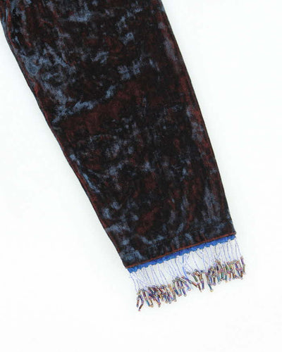 Vintage 90s Hanky Panky Velvet Beaded Top - M