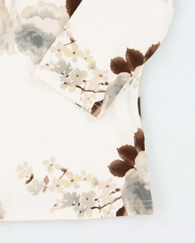 Vintage Y2k 00s Floral Ruffle Top - S