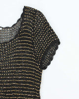 Vintage Y2k 00s Alberto Makali Crochet Beaded Top - M