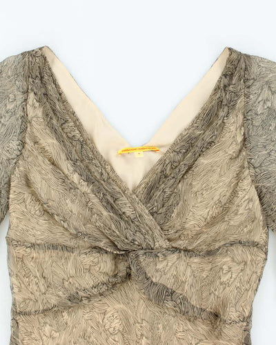 Vintage Y2k 00s Catherine Malandrino Silk Top - S