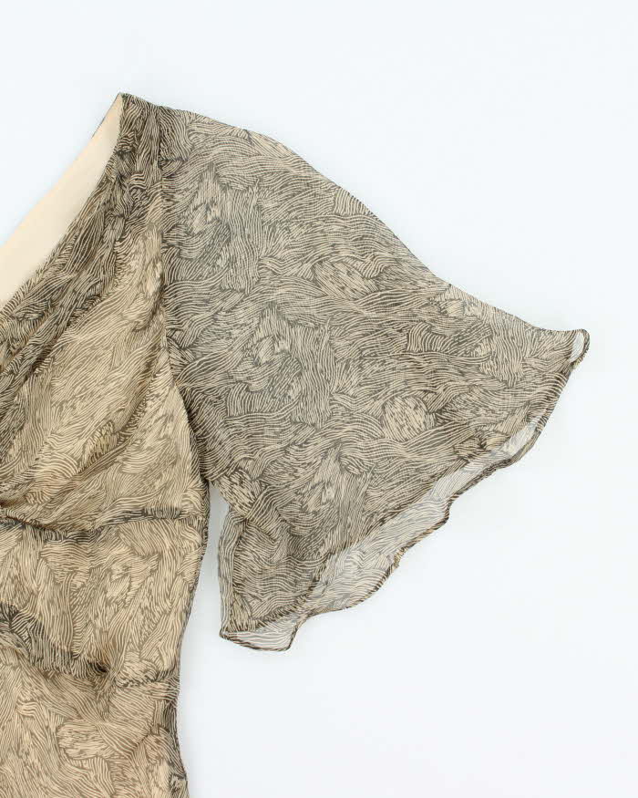Vintage Y2k 00s Catherine Malandrino Silk Top - S