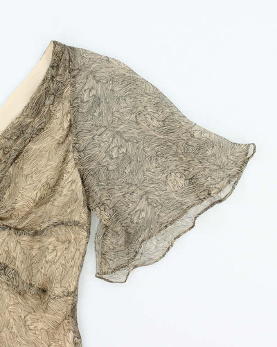Vintage Y2k 00s Catherine Malandrino Silk Top - S