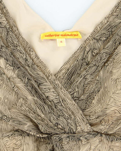 Vintage Y2k 00s Catherine Malandrino Silk Top - S