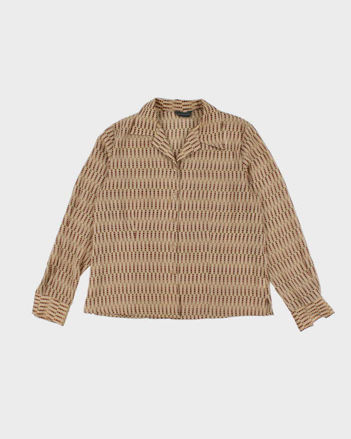 Vintage Y2k 00s Mantles Sheer Pattern Blouse - XL