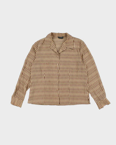 Vintage Y2k 00s Mantles Sheer Pattern Blouse - XL