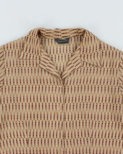 Vintage Y2k 00s Mantles Sheer Pattern Blouse - XL
