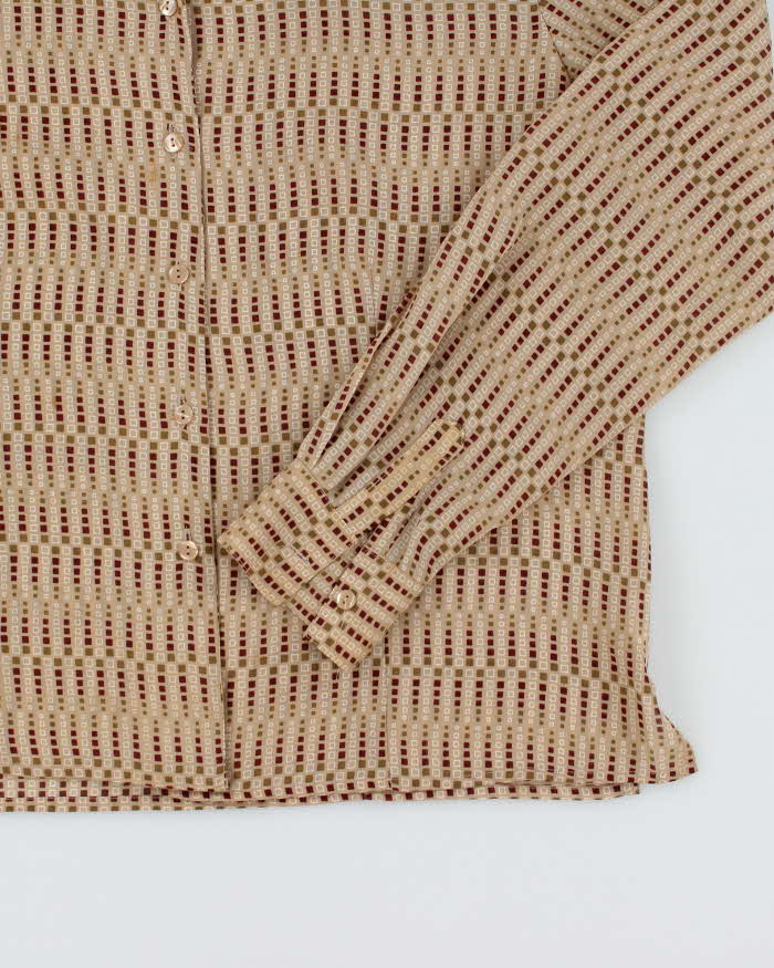 Vintage Y2k 00s Mantles Sheer Pattern Blouse - XL