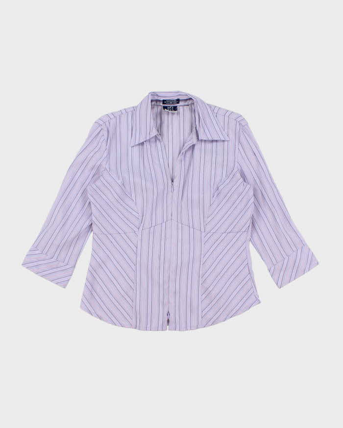 Vintage Y2k 00s DCC Missy Zip-Up Blouse - M