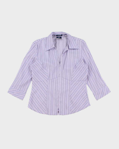 Vintage Y2k 00s DCC Missy Zip-Up Blouse - M