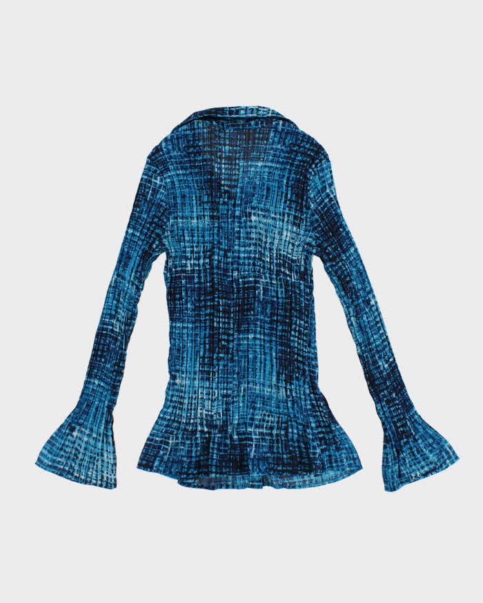 Vintage Y2k 00s Jessica Pleated Ruffle Blouse - M