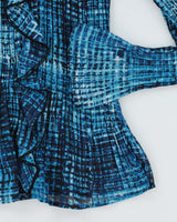 Vintage Y2k 00s Jessica Pleated Ruffle Blouse - M
