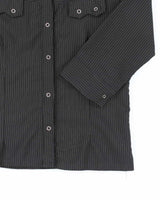 Vintage Y2k 00s Western Pin Stripe Blouse - S