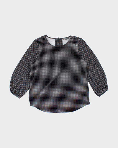 Vintage Y2k 00s Adrianna Papell Polka Dot Top - S