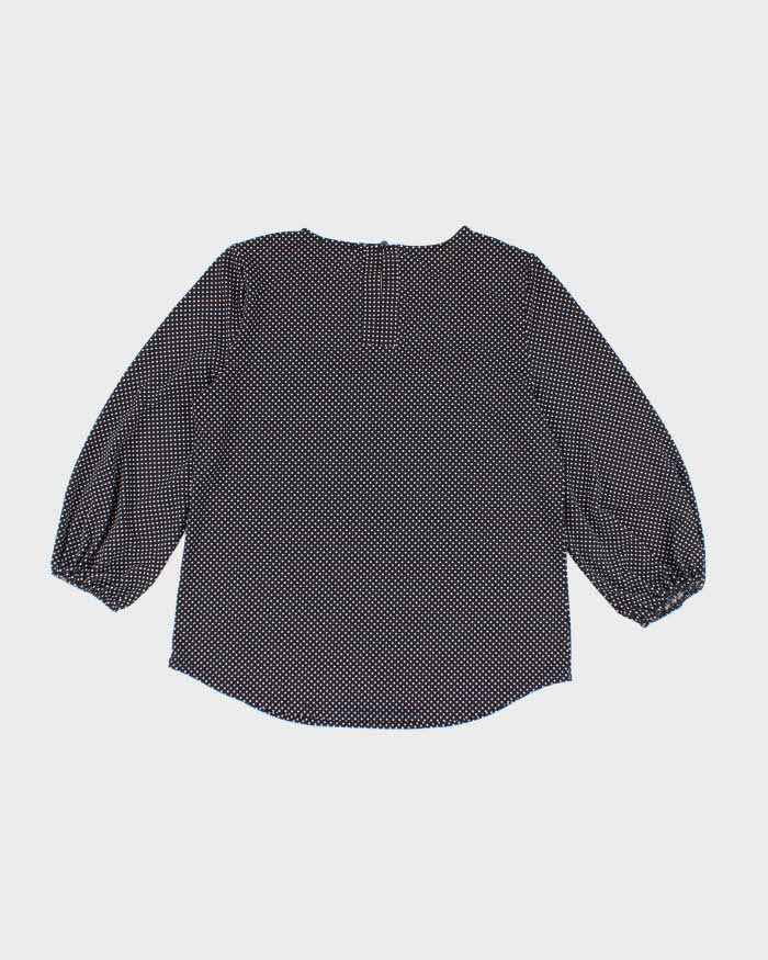 Vintage Y2k 00s Adrianna Papell Polka Dot Top - S