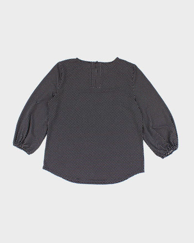 Vintage Y2k 00s Adrianna Papell Polka Dot Top - S