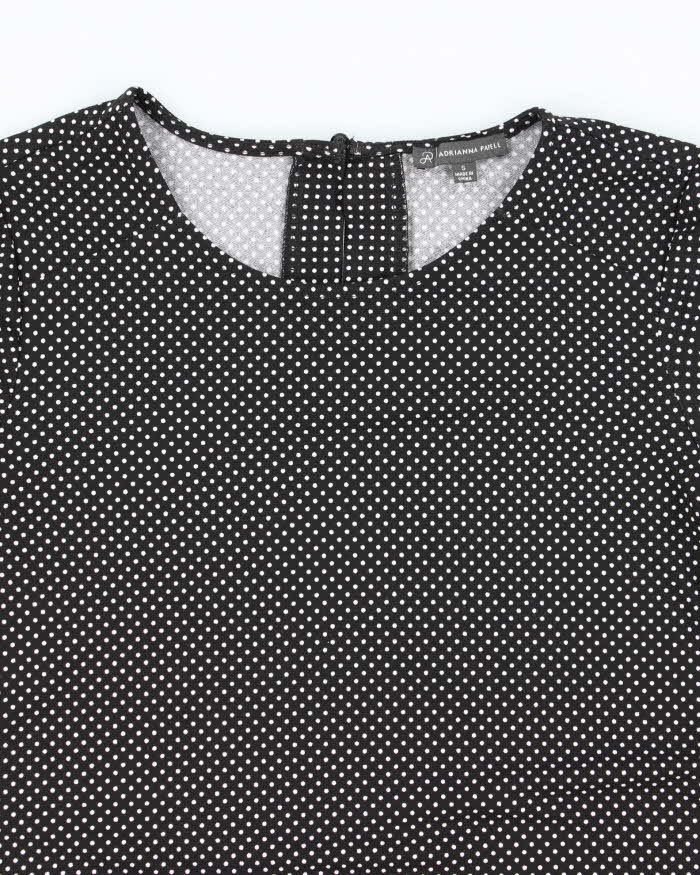 Vintage Y2k 00s Adrianna Papell Polka Dot Top - S