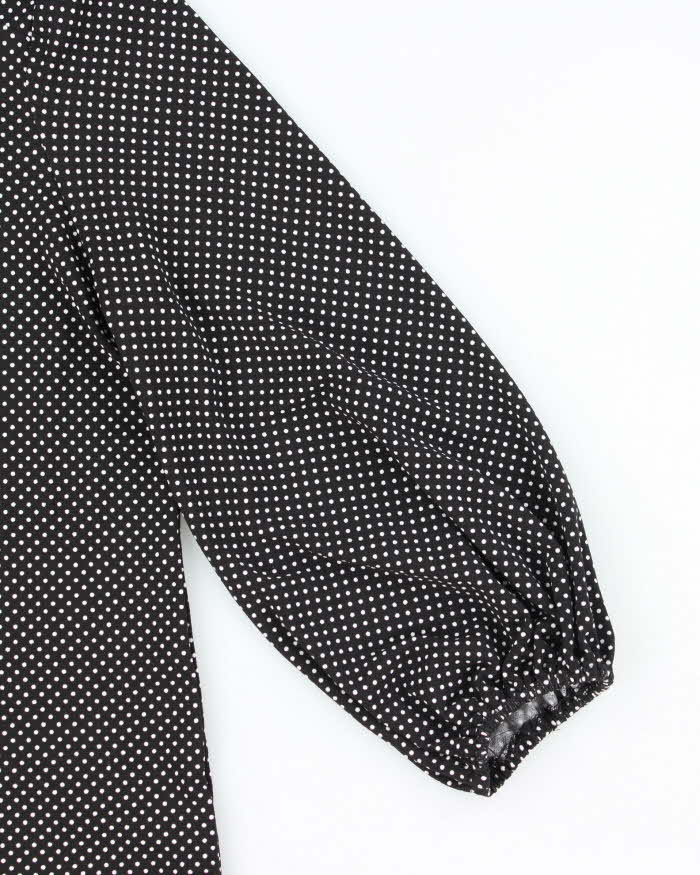 Vintage Y2k 00s Adrianna Papell Polka Dot Top - S