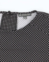 Vintage Y2k 00s Adrianna Papell Polka Dot Top - S