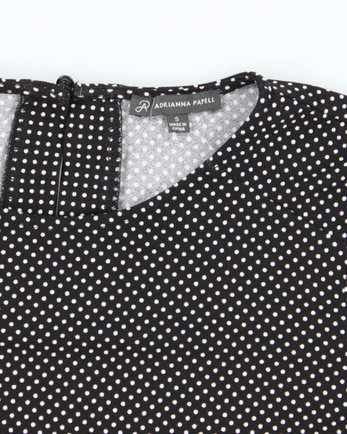 Vintage Y2k 00s Adrianna Papell Polka Dot Top - S