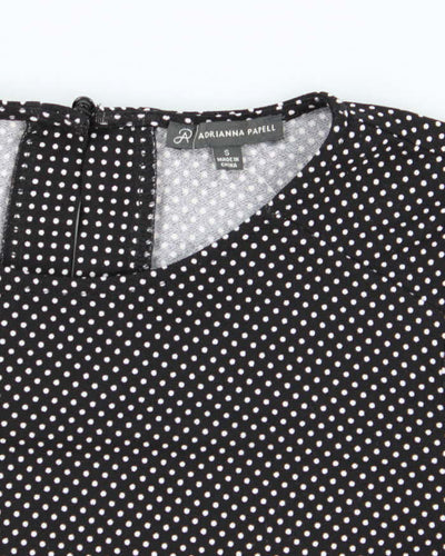 Vintage Y2k 00s Adrianna Papell Polka Dot Top - S