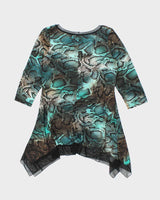 Vintage Y2k 00s Laura Max Animal Print Long Top - L