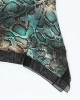 Vintage Y2k 00s Laura Max Animal Print Long Top - L