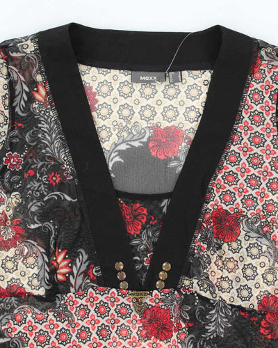 Vintage Y2k 00s Mexx Mesh Pattern Top - S