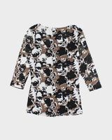 Vintage Y2k 00s Cleo Ruched Pattern  Top - S
