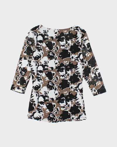 Vintage Y2k 00s Cleo Ruched Pattern  Top - S