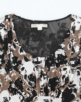 Vintage Y2k 00s Cleo Ruched Pattern  Top - S