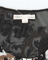 Vintage Y2k 00s Cleo Ruched Pattern  Top - S
