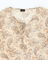 Vintage 90s Bella Paisley Pattern Mesh Top - M
