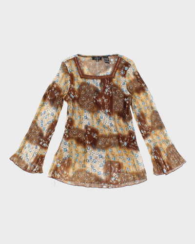 Vintage Y2k 00s Nikky Collection Pleated Top - M