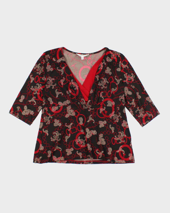 Vintage Y2k 00s Jessica Pattern Top - M