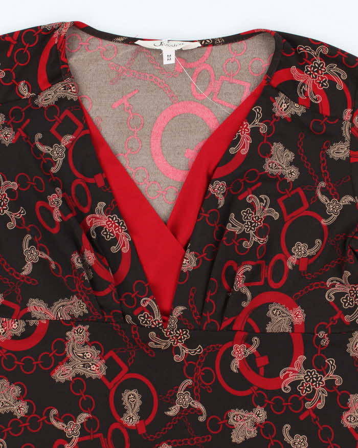 Vintage Y2k 00s Jessica Pattern Top - M