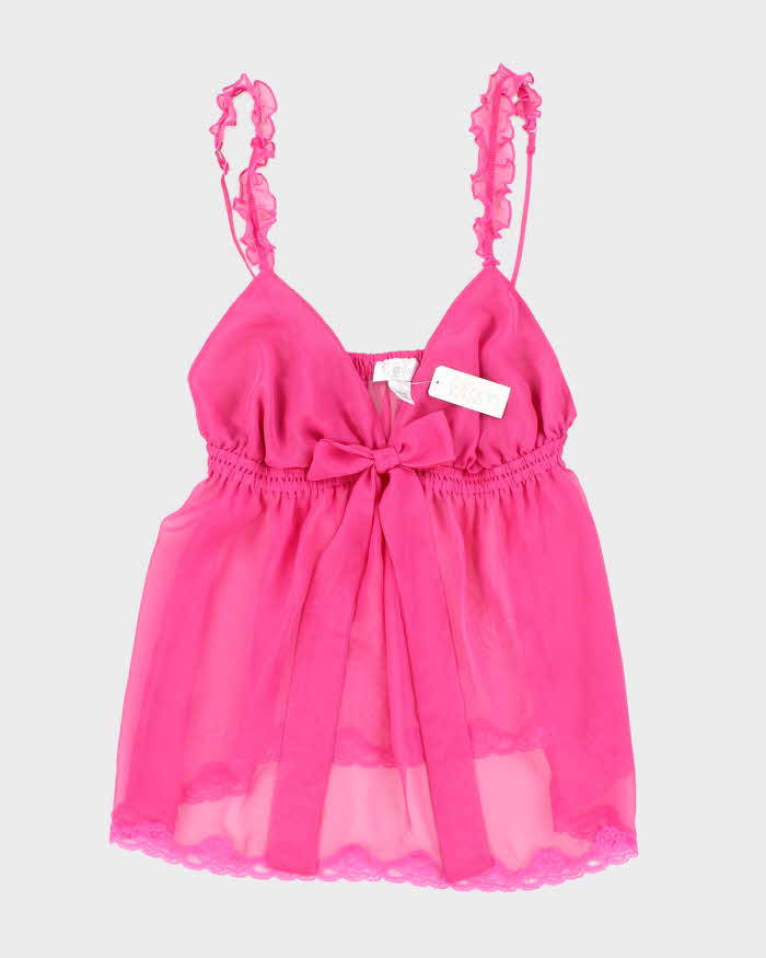 Deadstock Vintage Y2k 00s La Senza Pink Cami - M