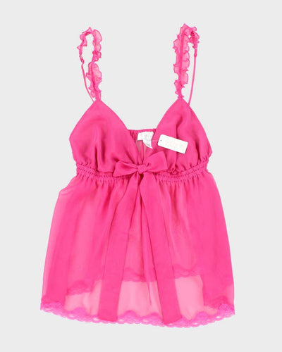 Deadstock Vintage Y2k 00s La Senza Pink Cami - M