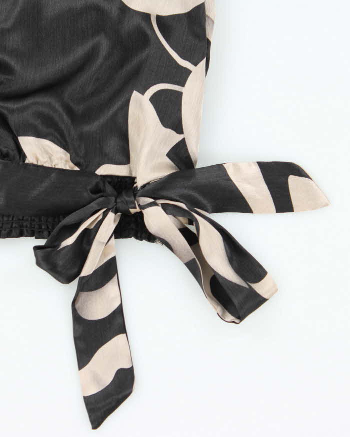 Vintage Y2k 00s Suzy Satin High Neck Top - S