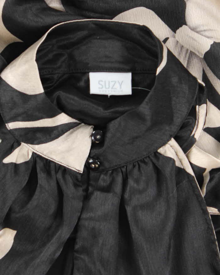 Vintage Y2k 00s Suzy Satin High Neck Top - S