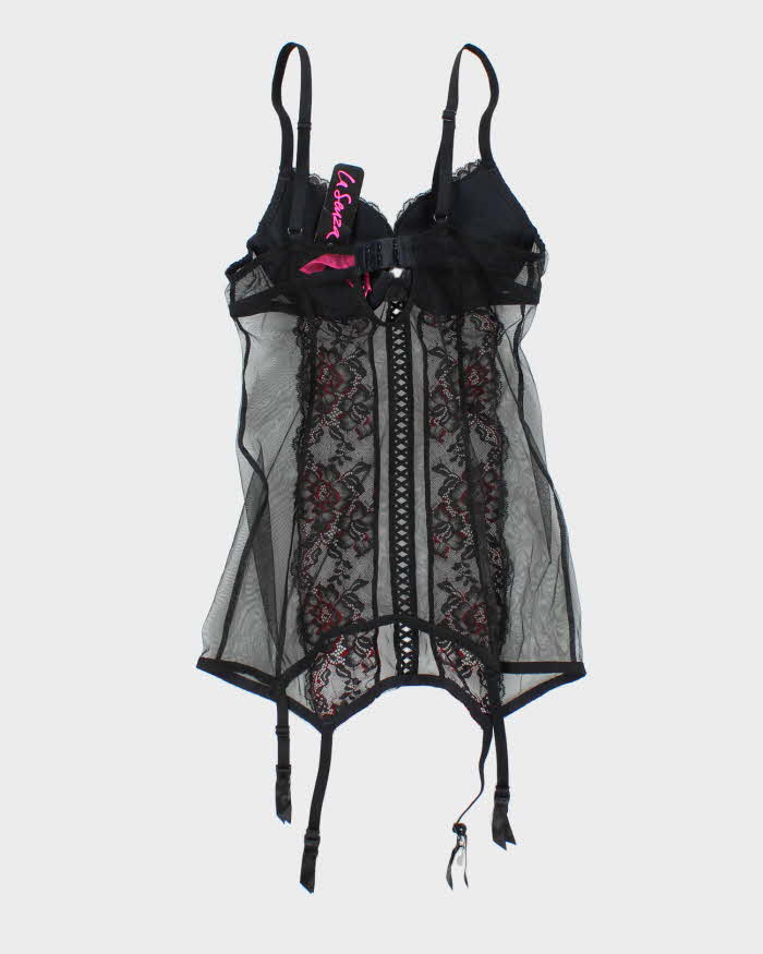 Deadstock Vintage Y2k 00s La Senza Mesh Lace Top - XS