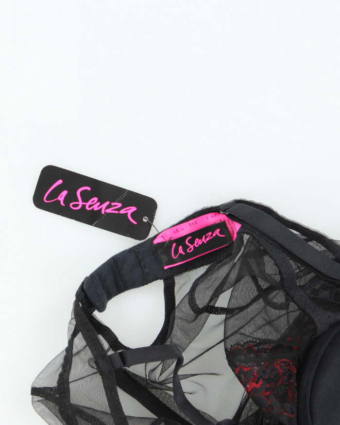 Deadstock Vintage Y2k 00s La Senza Mesh Lace Top - XS