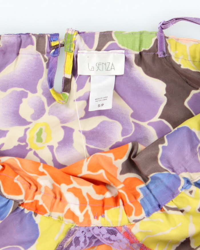 Vintage Y2k 00s La Senza Floral Satin Cami - S