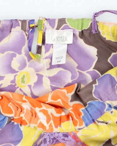 Vintage Y2k 00s La Senza Floral Satin Cami - S