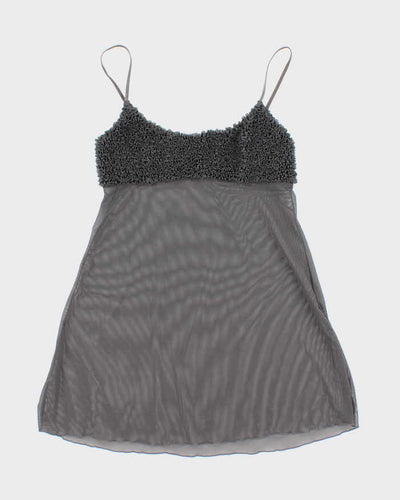 Vintage Y2k 00s La Senza Mesh Ruffle Cami - M