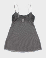 Vintage Y2k 00s La Senza Mesh Ruffle Cami - M