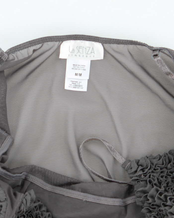 Vintage Y2k 00s La Senza Mesh Ruffle Cami - M