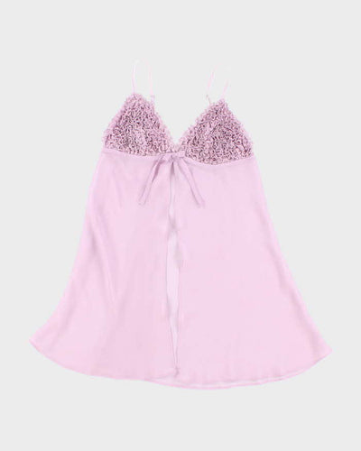 Vintage Y2k 00s La Senza Mesh Ruffle Cami - S