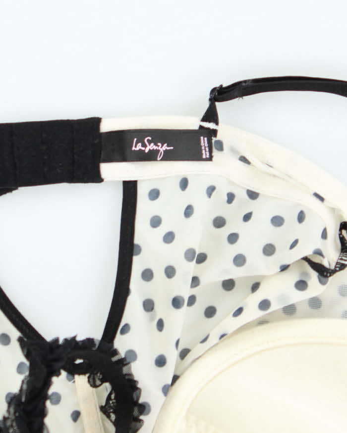 Vintage Y2k 00s La Senza Mesh Polka Dot Top - XS
